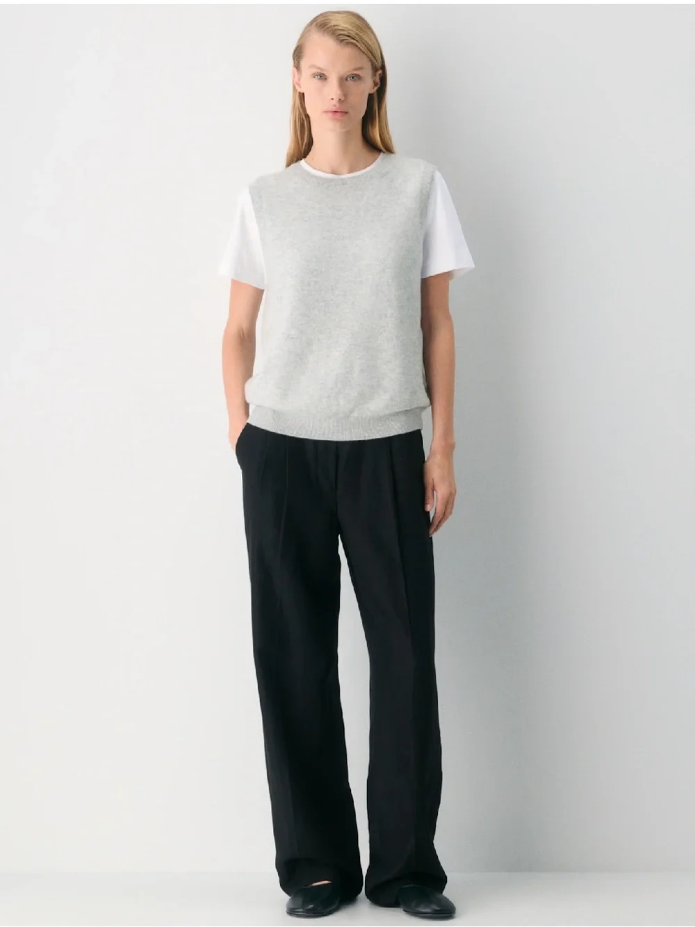 Aritzia The Effortless Pants Cruiselinen Wide Leg in Black